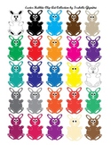 Clip Art Collection-Easter Bunny Rabbits (For Easter, Colo