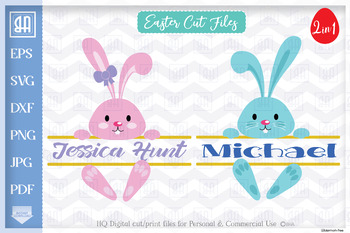 Download Easter Bunny Svg Easter Split Monogram Cut Files Bunny Svg Easter Svg