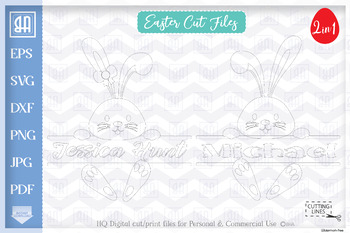 Download Easter Bunny Svg Easter Split Monogram Cut Files Bunny Svg Easter Svg