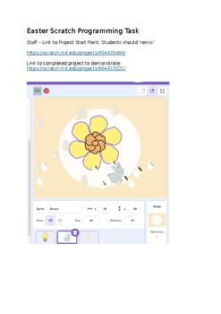 Preview of Easter Bunny Scratch Programming Task