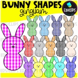Easter Bunny Shapes - Ginghams - Clip Art Set {Educlips Clipart}