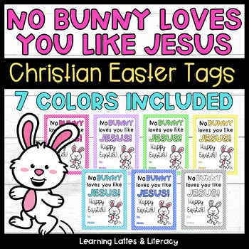 Preview of Christian Easter Gift Tags Student Sunday School Church Treat Tags for Kids