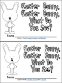 Easter Bunny What Do You See Emergent Reader for Kindergar