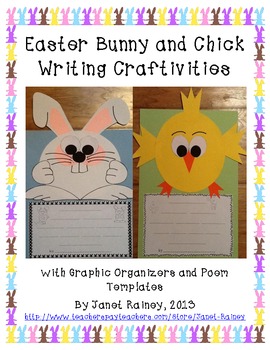 Preview of Easter Bunny and Chick Writing Craftivities to Celebrate Spring