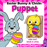 Easter Bunny Puppet BUNDLE with Chicks | Easter Craft Activity