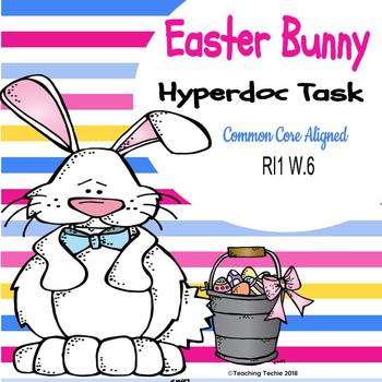 Preview of Easter Bunny and Rabbits Facts Hyperdoc and Google Drawing