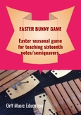 Easter Bunny singing game for teaching semiquavers/sixteen