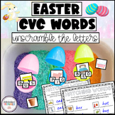 Easter CVC WORDS UNSCRAMBLE - CVC Words Activity for Speci