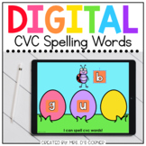 Easter CVC Word Spelling Digital Activity | Distance Learning