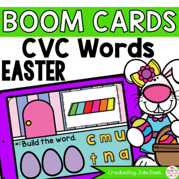 Preview of Easter CVC Words Digital Game Boom Cards™