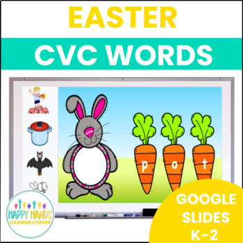 Preview of Easter CVC Words Phonics Practice 