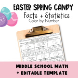 Easter Candy Holiday Facts and Statistics Color by Number 