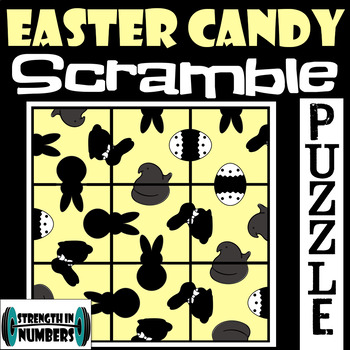 Preview of Easter Candy (Peeps) Spring SCRAMBLE Puzzle for Early Finishers