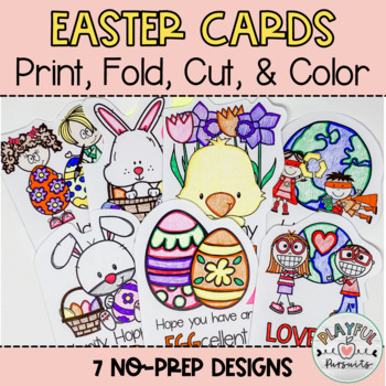 Preview of Easter Card Printable Templates