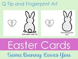 Easter Card Template | QTip and Finger Painting | Some Bun