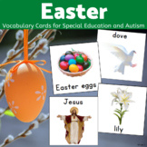 Easter Vocabulary Words Communication Cards Autism Visuals