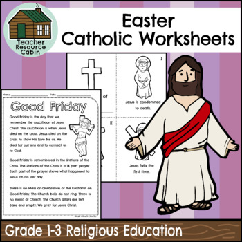 Preview of Easter Catholic Activities (Grade 1-3 Religious Education)