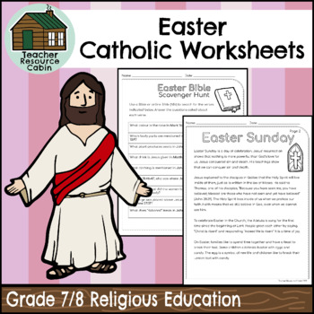 Preview of Easter Catholic Activities (Grade 7/8 Religious Education)