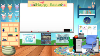 Preview of Easter Celebration Virtual Classroom Background