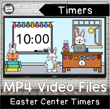Preview of Easter Center Countdown Timers with Clean Up Digital Video Files