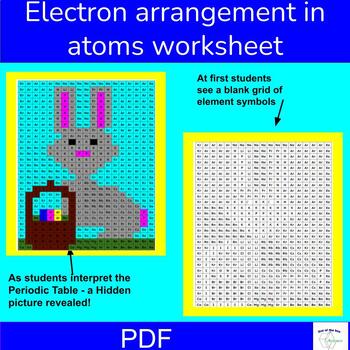 Preview of Easter Chemistry Puzzle-  Valence electrons on Periodic Table