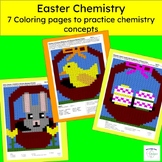 Easter Chemistry Puzzles - Coloring Activities - Great for