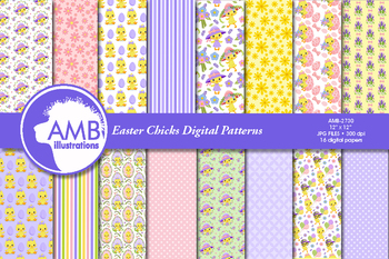 Preview of Easter Chick Papers, AMB-2730