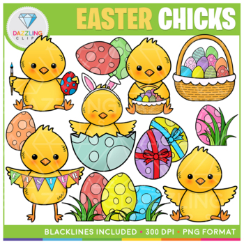 Preview of Easter Chicks Clip Art