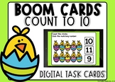 Easter Chicks Themed Count To 10 Number Matching Digital B