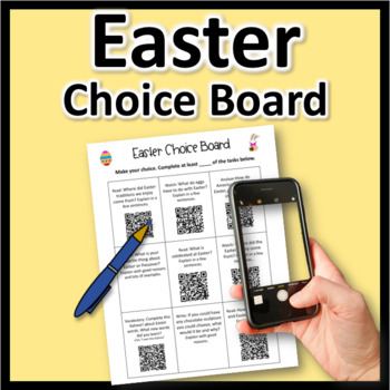 Preview of Easter Choice Board