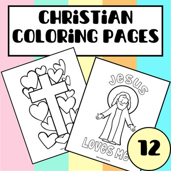 Preview of Easter Christian Religious Holiday Jesus Resurrection Coloring Page For Children