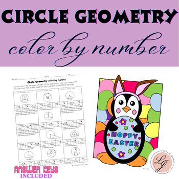 Preview of Easter Circle Geometry Color By Number