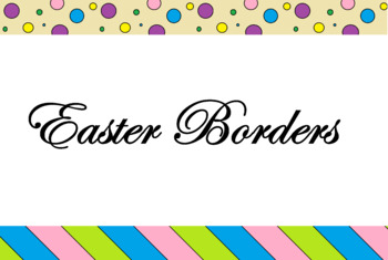 Preview of Easter Clip Art Borders