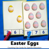 Easter Eggs Counting up to 10 Clip Cards Kindergarten Pres