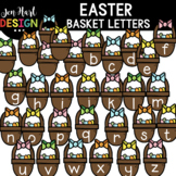 Easter Clipart - Easter Basket Letters Clip Art - Jen Hart Design