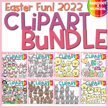 Preview of Easter 2D Shape Clipart Bundle - Easter Clipart