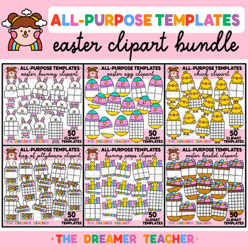 Preview of Easter Clipart Templates Bundle