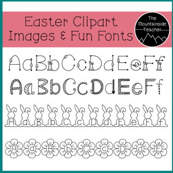 Preview of Easter Clipart and Fonts