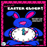 Easter Clock Craft and Telling Time Worksheets