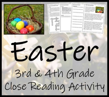 Preview of Easter Close Reading Comprehension Activity | 3rd Grade & 4th Grade