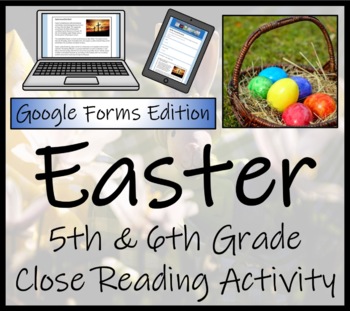 Preview of Easter Close Reading Digital & Print | 5th Grade & 6th Grade