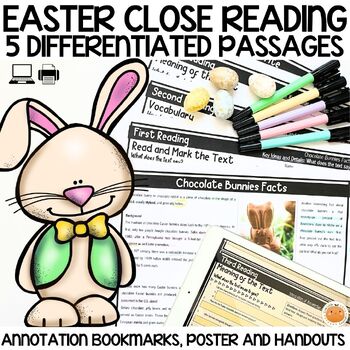 Preview of Easter Close Reading Passages & Questions | Traditions Differentiated Reading