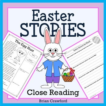 Preview of Easter Close Reading Passages and Writing Activities | Guided Reading