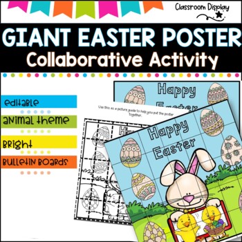 Preview of Easter Collaborative Poster I Bulletin Board I  Poster 