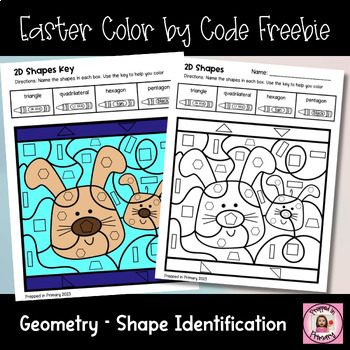 Preview of Easter Color By Code - Geometry