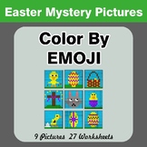 Easter: Color by Emoji - Mystery Pictures