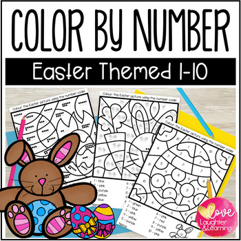 Easter Color by Number by Lauren Williams | Teachers Pay Teachers