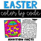Easter Color by Number Addition Facts
