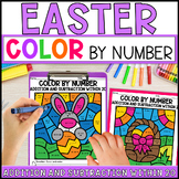 Easter Color by Number Addition and Subtraction Within 20