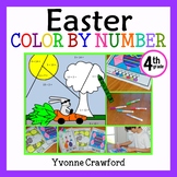 Easter Color by Number Fourth Grade Color by Multiplicatio